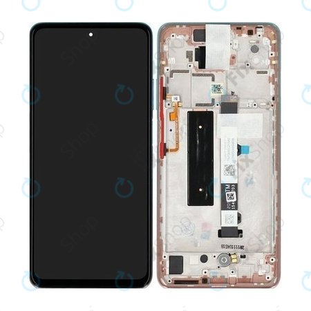Xiaomi Mi 10T Lite 5G - LCD zaslon + zaslon osjetljiv na dodir + okvir (Rose Gold Beach) - 5600050J1700 Originalni servisni paket