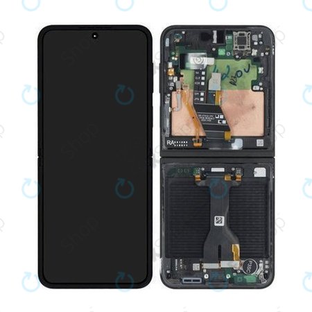 Samsung Galaxy Z Flip 7 FE F761B - LCD zaslon + zaslon osjetljiv na dodir + okvir (Black) - GH82-37734A Genuine Service Pack