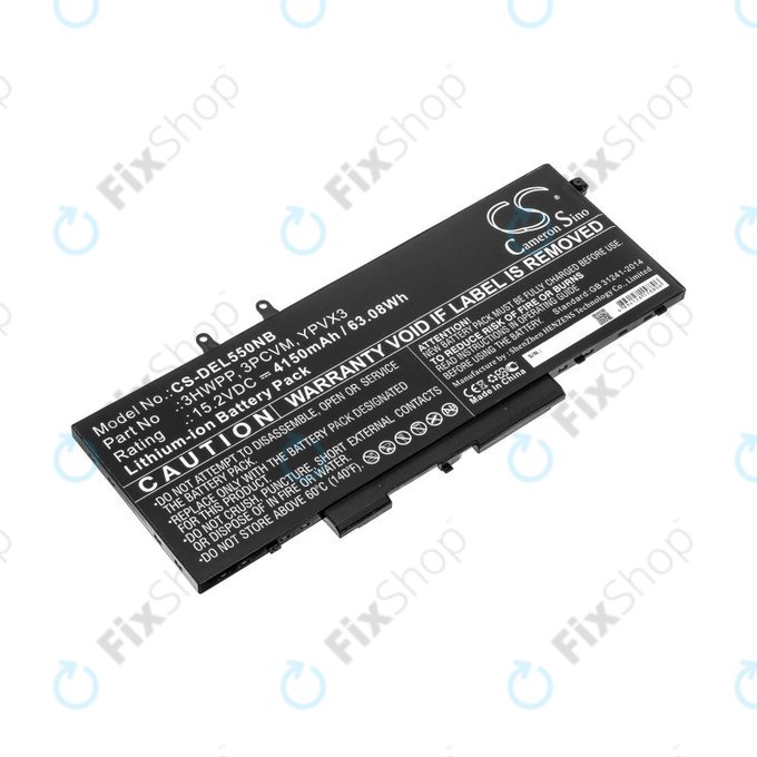 Baterija za Dell Latitude 5501, Latitude 5401, Latitude 14 5410, Latitude 15 5511, 4150mAh, Li-Ion, 15.2V, 3HWPP, HQ