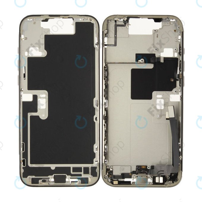 Srednji okvir s baterijom za iPhone 16 Pro Max | White Titanium | ZD076-00694 | Genuine Apple