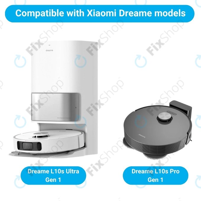 Set rezervnih dijelova za Xiaomi Dreame L10s Ultra, Xiaomi Dreame L10s Pro (2x Glavna četka, 4x Filter, 4x Bočna četka)
