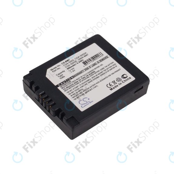 Baterija za Panasonic DMC-FZ10, 680mAh, Li-Ion, 7.4V, CGA-S002, HQ