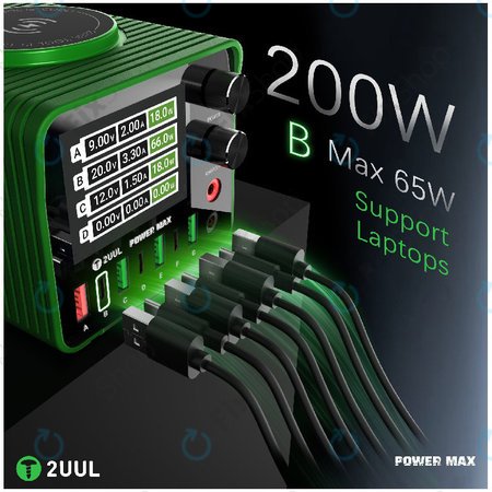 Stanica za punjenje, 200W s više priključaka, 2UUL PC01