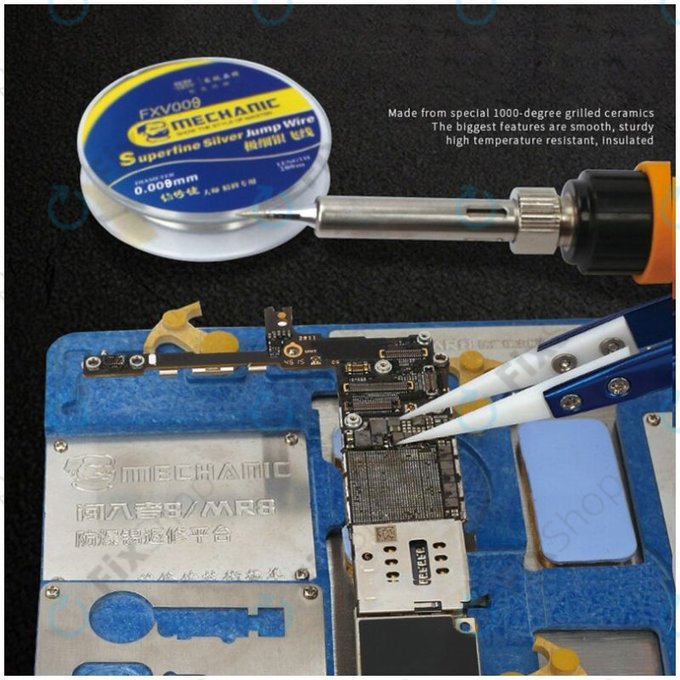 Mechanic CF-11 - Precizna keramička pinceta otporna na toplinu s ravnim vrhom