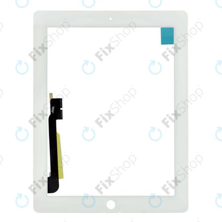 Apple iPad 3, iPad 4 - Zaslon osjetljiv na dodir (bijeli)