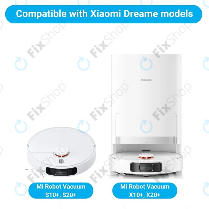 Set rezervnih dijelova za Xiaomi Mi Robot Vacuum S20+, S10+, X20+, X10+ (2x Glavna četka, 4x Filter, 4x Bočna četka – bijela)