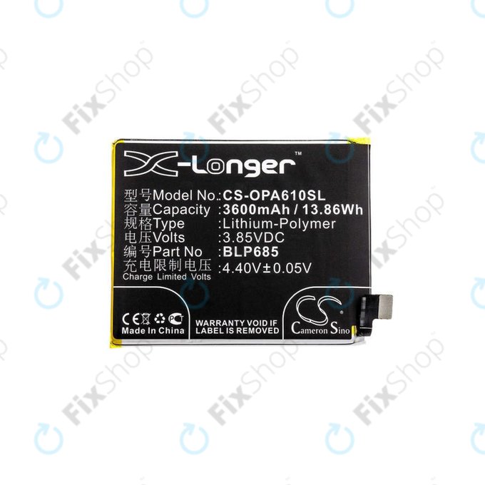OnePlus 6T A6010 A6013, 7 GM1901 GM1903 - Baterija BLP685, 3600mAh HQ
