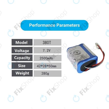 iRobot Braava 2000, 300, 380, 380T, 381, 390, Mint 5200, Mint Plus 5200, Proscenic JOJO Professional - Baterija GPRHC202N026, 4409709, W206001001399 Ni-MH 2500mAh