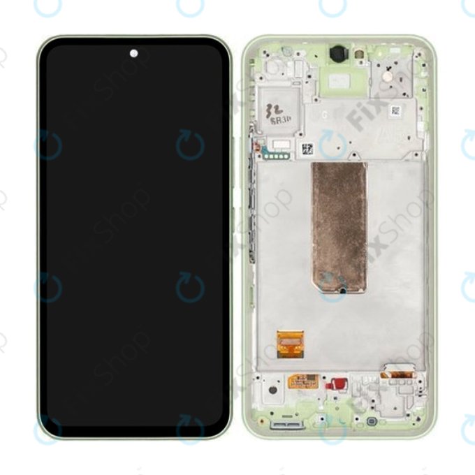Samsung Galaxy A54 5G A546B - LCD zaslon + zaslon osjetljiv na dodir + okvir (svijetlo zeleni) - GH82-31231C, GH82-31232C Originalni servisni paket
