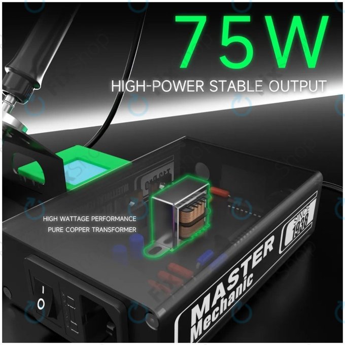 Mechanic T12 Pro - Digitalna stanica za lemljenje (Black)