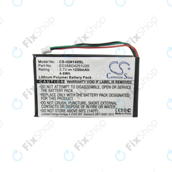 Garmin Nuvi 1400, 1450, 1450T, 1490LMT, 1490T, 1490T Pro - Baterija ED38BD4251U20 1250mAh HQ