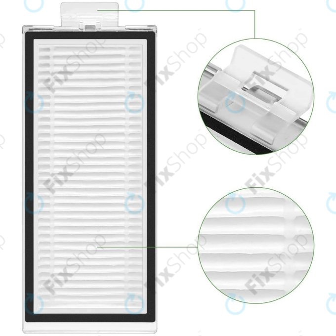 Set rezervnih dijelova za Xiaomi Roborock Q7+, Q7 Max, Q7 Max+ (2x Glavna četka, 4x Filter, 4x Bočna četka – bijela)