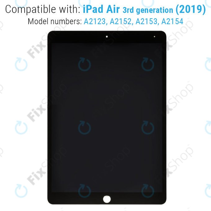 Apple iPad Air (3rd Gen 2019) - LCD zaslon + zaslon osjetljiv na dodir (Black) Refurbished