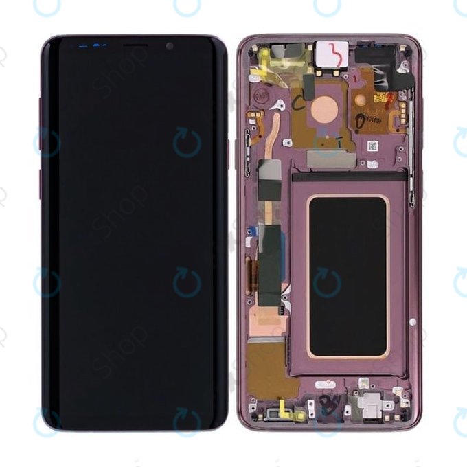 Samsung Galaxy S9 Plus G965F, G965FD - LCD zaslon + zaslon osjetljiv na dodir + okvir (lila ljubičasta) - GH97-21691B, GH97-21722B, GH97-21692B Originalni servisni paket