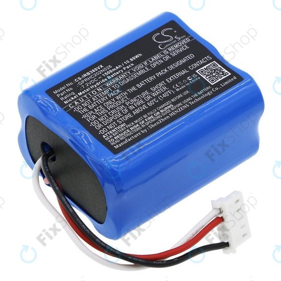 iRobot Braava 2000, 300, 380, 380T, 381, 390, Mint 5200, Mint Plus 5200, Proscenic JOJO Professional - Baterija GPRHC202N026, 4409709, W206001001399 1500mAh HQ