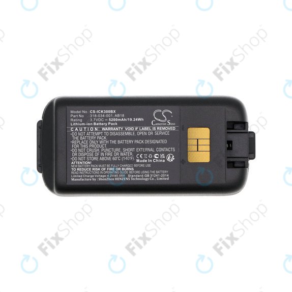 Baterija za Intermec CK3, CK3A, CK3X, CK3R, CK3C, CK3C1, CK3N, 5200mAh, Li-Ion, 3.7V, 318-034-001, HQ
