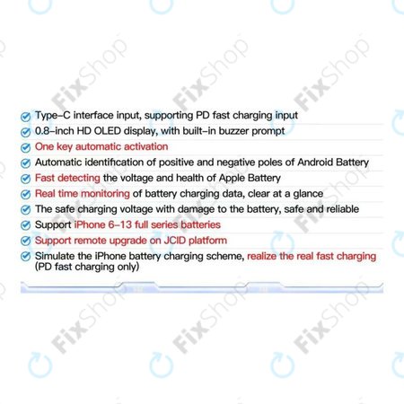 JC BT01 - Ploča za brzo punjenje baterije (iPhone 6 - 13 Pro Max)