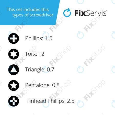 LJL 129-5 - Precizni magnetski odvijač za pametne telefone 5u1