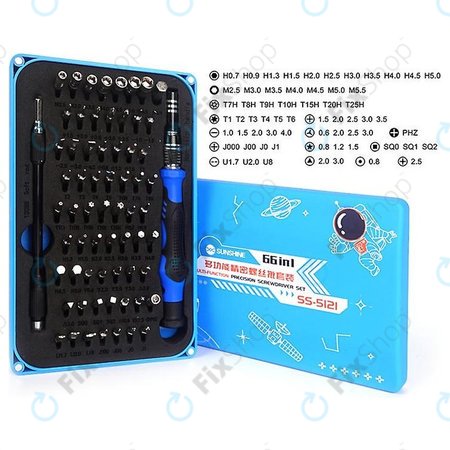 Sunshine SS-5121 - Set s odvijačem i nastavcima 66v1