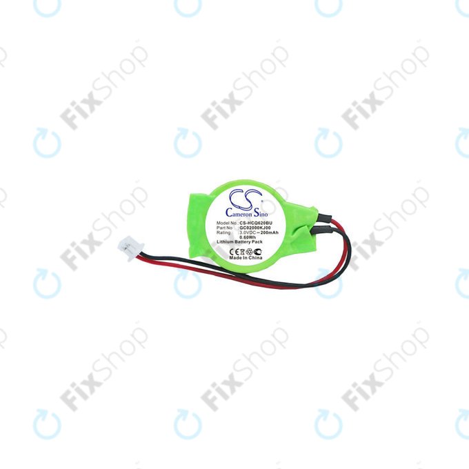 Baterija za CMOS for Advent, Asus, HP, MSI, 200mAh, Lithium, 3V, GC02000KJ00, HQ