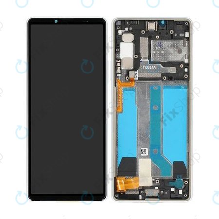 Sony Xperia 10 IV XQCC54 - LCD zaslon + zaslon osjetljiv na dodir + okvir (bijeli) - A5047174A Originalni servisni paket