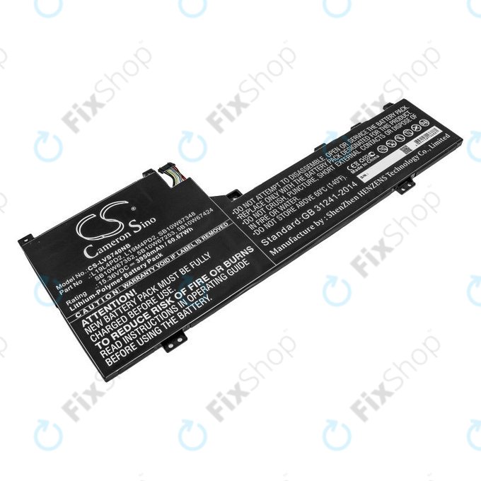 Baterija za Lenovo Yoga S740 14, IdeaPad S740-14IIL, 3950mAh, Li-Pol, 15.36V, L19L4PD2, HQ