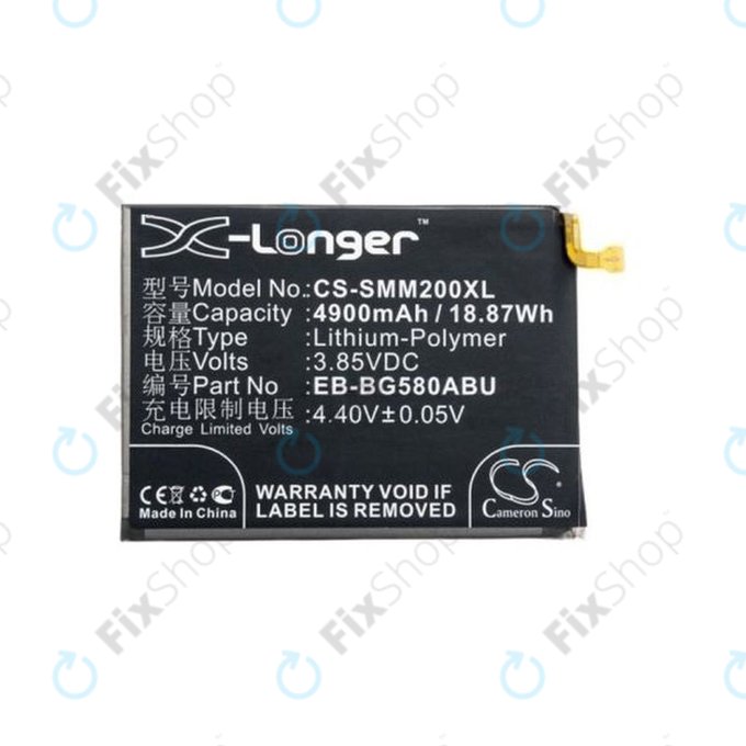 Samsung Galaxy M20 M205F - Baterija EB-BG580ABU 4900mAh HQ