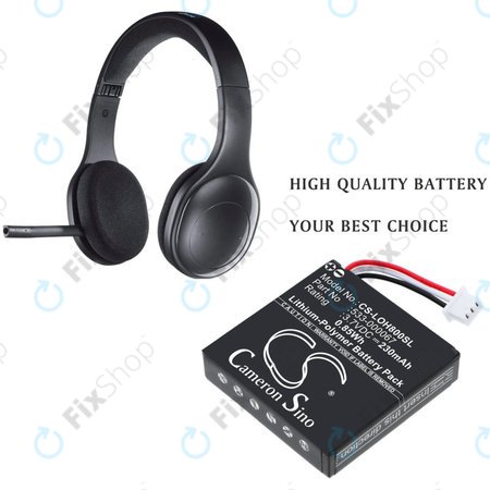 Baterija za Logitech H800, 230mAh, Li-Pol, 3.7V, 533-000067, HQ