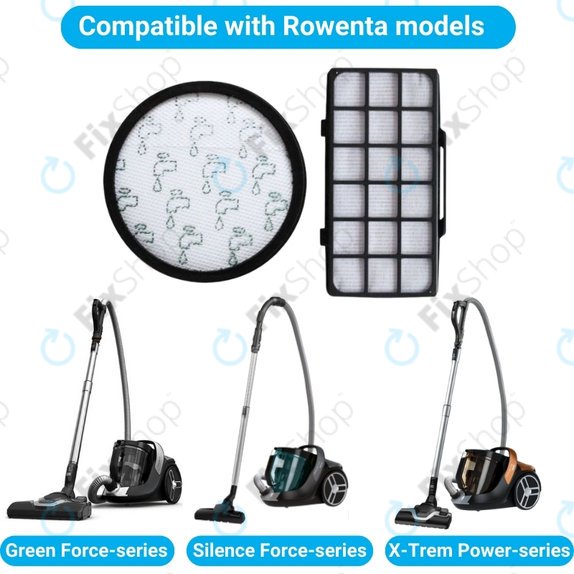 Rowenta Green Force, Silence Force, X-Trem Power - Set filtera