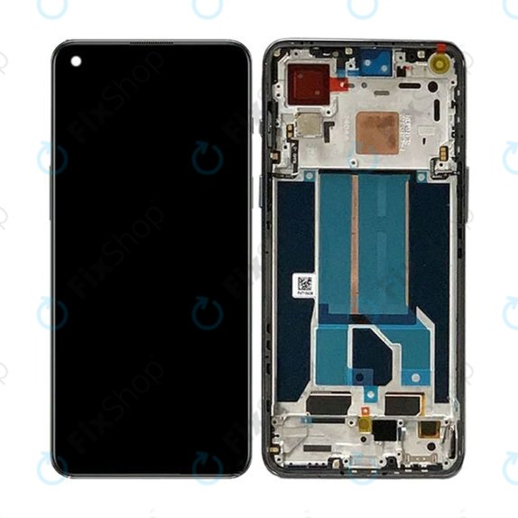 OnePlus Nord 2T CPH2399 CPH2401 - LCD zaslon + zaslon osjetljiv na dodir + okvir (Gray Shadow) OLED