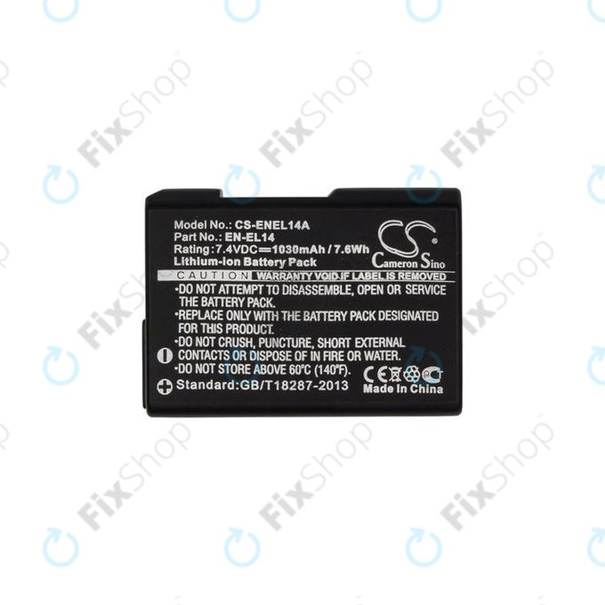 Nikon Coolpix D-serija, P-serija - Baterija EN-EL14 Li-Ion 1030mAh HQ