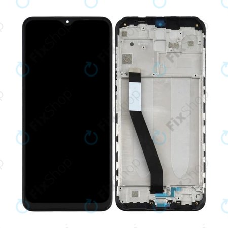 Xiaomi Redmi 9 - LCD zaslon + zaslon osjetljiv na dodir + okvir (Black) TFT