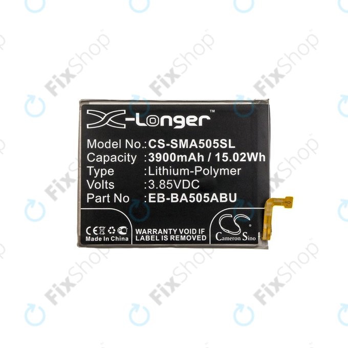 Baterija za Samsung A20 A205F, 3900mAh, Li-Pol, 3.85 V, EB-BA505ABN, HQ