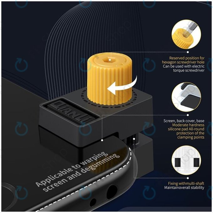 QianLi iClamp 2.0 - Plastična stezaljka s gumenim punjenjem - Raspon 12 mm (4kom)