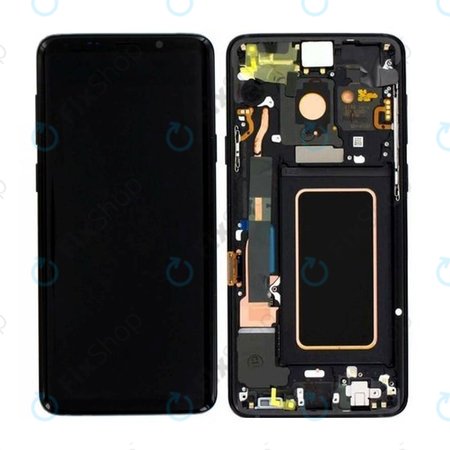 Samsung Galaxy S9 Plus G965F, G965FD - LCD zaslon + zaslon osjetljiv na dodir + okvir (ponoćno crna) - GH97-21691A, GH97-21722A, GH97-21692A Originalni servisni paket