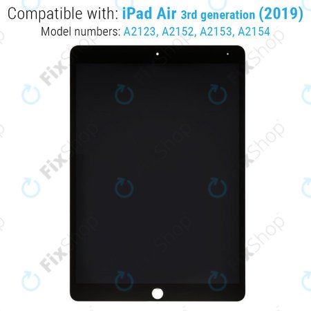 Apple iPad Air (3rd Gen 2019) - LCD zaslon + zaslon osjetljiv na dodir (Black) Refurbished