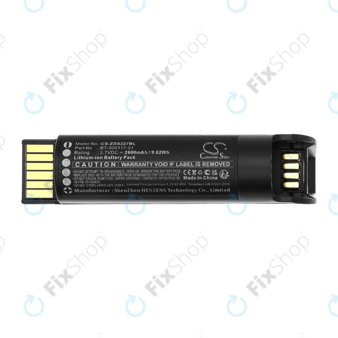 Baterija za Zebra CR2278, DS22, 2600mAh, Li-Ion, 3.7V, BT-000317-01, HQ