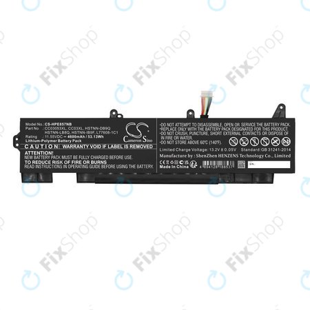 Baterija za HP ZBook Firefly 15 G7, G8, EliteBook 855 G7, G8, 850 G7, G8, 4600mAh, Li-Pol, 11.55V, CC03053XL, HQ