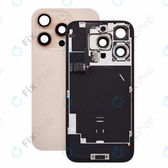 Staklo stražnjeg kućišta za iPhone 16 Pro, Desert Titanium, Pulled A