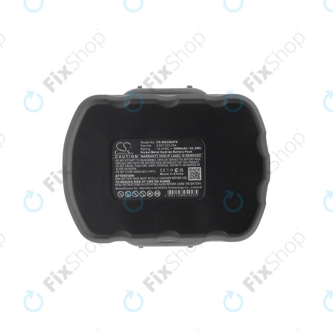 Baterija za Bosch 13614, 3000mAh, Ni-MH, 14.4V, 2 607 335 264, HQ