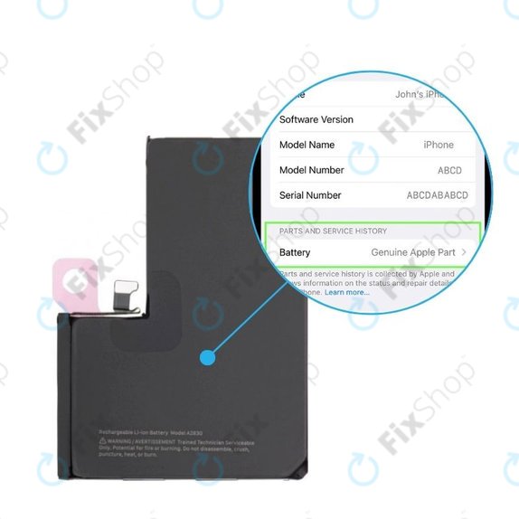 Baterije za iPhone 14 Pro Max | 661-30397 | 4323mAh | Genuine Apple