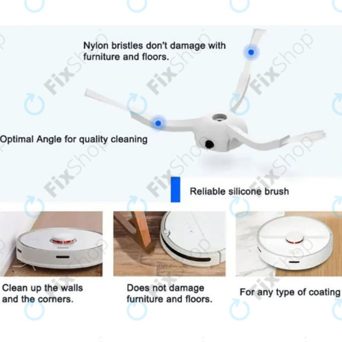 Set rezervnih dijelova za Xiaomi Mi Robot Vacuum Mop 2 Pro, 2 Lite (1x Glavna četka, 2x Filter, 2x Bočna četka, 2x Krpa za brisanje)