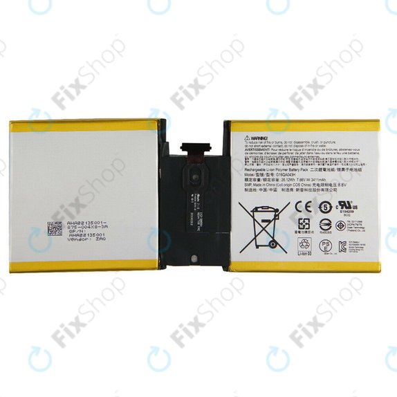 Microsoft Surface Go - Baterija 3411mAh