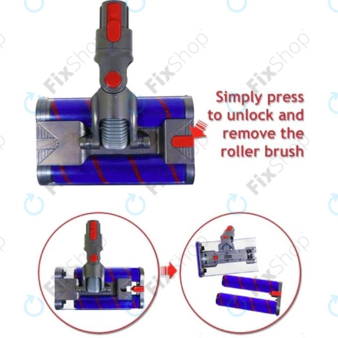 Dyson V-series, Outsize - Glava s dvostrukim valjkom