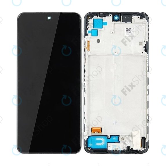 Xiaomi Redmi Note 10 - LCD zaslon + zaslon osjetljiv na dodir + okvir (Onyx Gray) - 5600020K7A00 Genuine Service Pack
