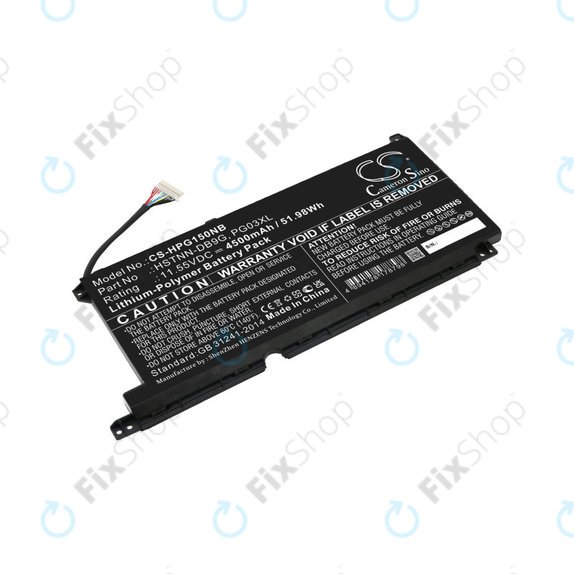 Baterija za HP Pavilion Gaming 15,16, Spectre X360 15, 4500mAh, Li-Pol, 11.55V, 3ICP6/60/72, HQ