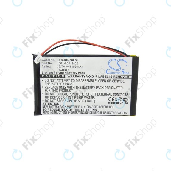Baterija za Garmin Nüvi 660, 660 FM, 1150mAh, Li-Pol, 3.7V, 361-00019-02, HQ