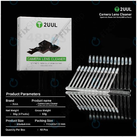 Gel štapići za čišćenje leća kamere, sintetička smola, 2UUL CL21, 48kom/pak