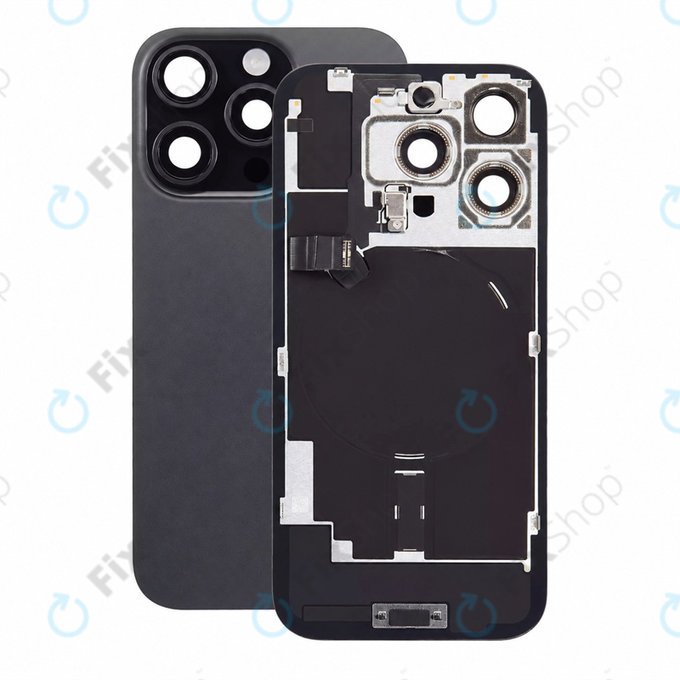 Staklo stražnjeg kućišta za iPhone 16 Pro, Black Titanium, Pulled A