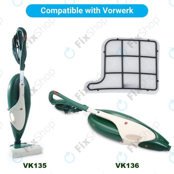 Filter predmotora, 2 kom za Vorwerk Kobold VK135, VK136